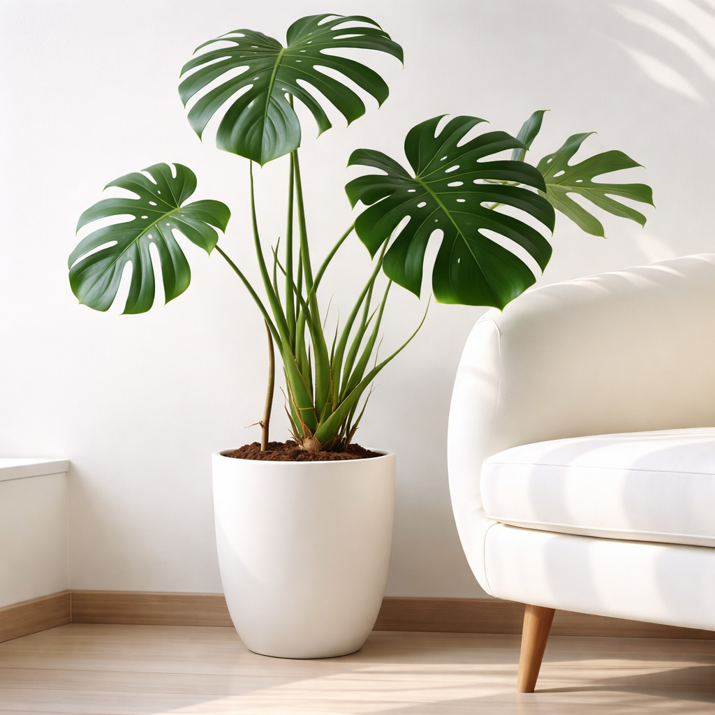 Monstera houseplant in a pot